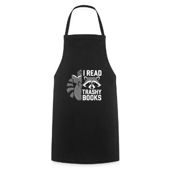 I Read Trashy Books 12 - Kochschürze - Schwarz - Vorne - AI Model Male 185 dark (185cm)
