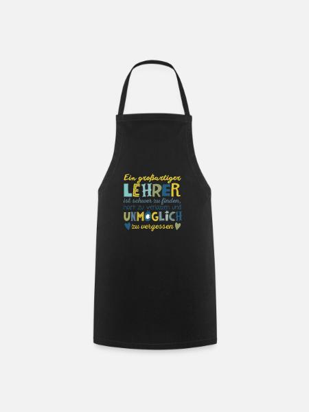Großartiger Lehrer - Kochschürze - Schwarz