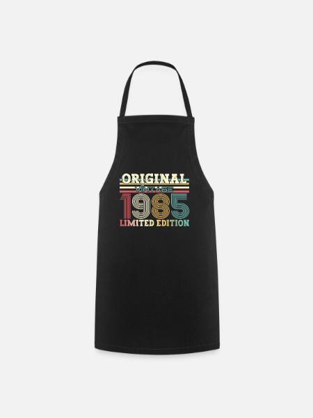 Original 1985 Vintage 1985 Birthday 1985 - Cooking Apron - black