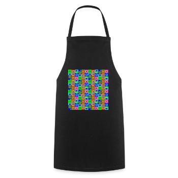 My Last Words - Cooking Apron - black - Front - AI Model Male 185 dark (185cm)
