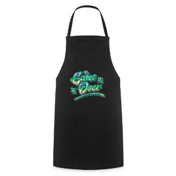 Game Over Graffiti - Tablier de cuisine - noir - Devant - AI Model Male 185 dark (185cm)
