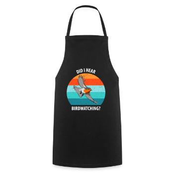 Bird Watching Bird Watching Birding Bird - Cooking Apron - black - Front - AI Model Male 185 dark (185cm)