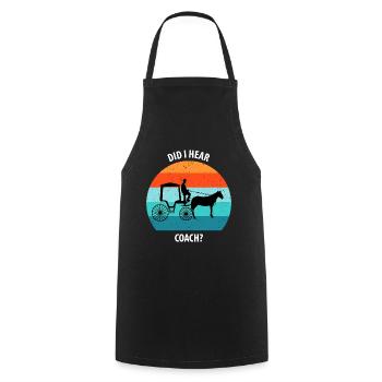 Calèche de cocher Calèche tirée par des chevaux Calèche - Tablier de cuisine - noir - Devant - AI Model Male 185 dark (185cm)