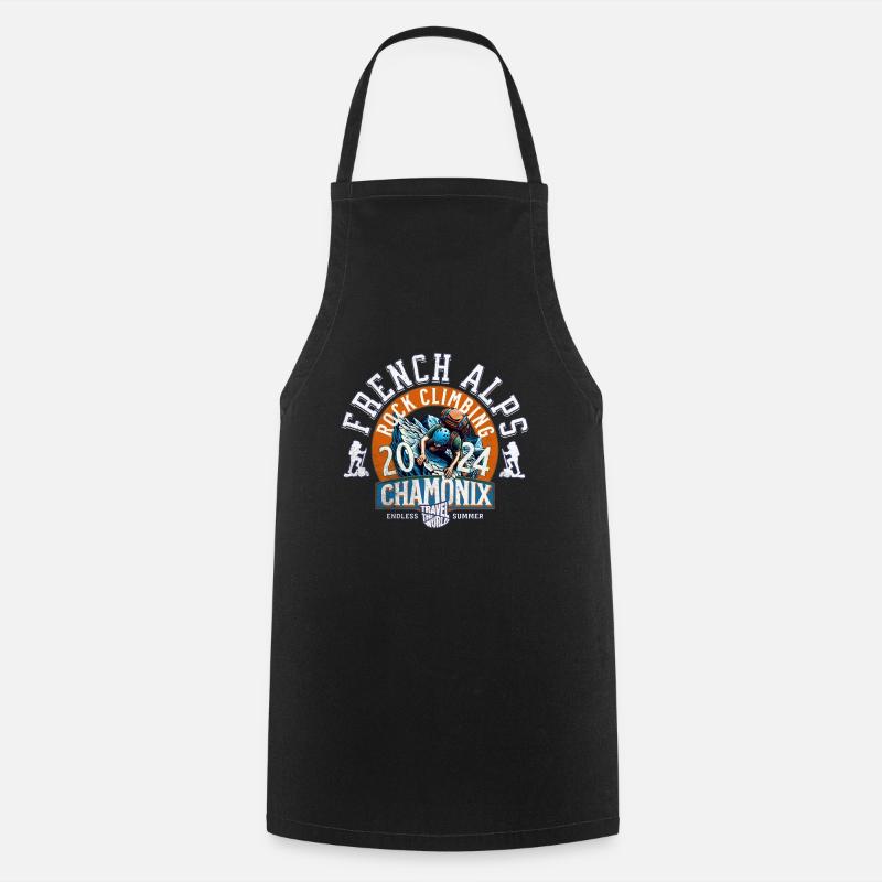 Chamonix Rock Climbing - Tablier de cuisine - noir