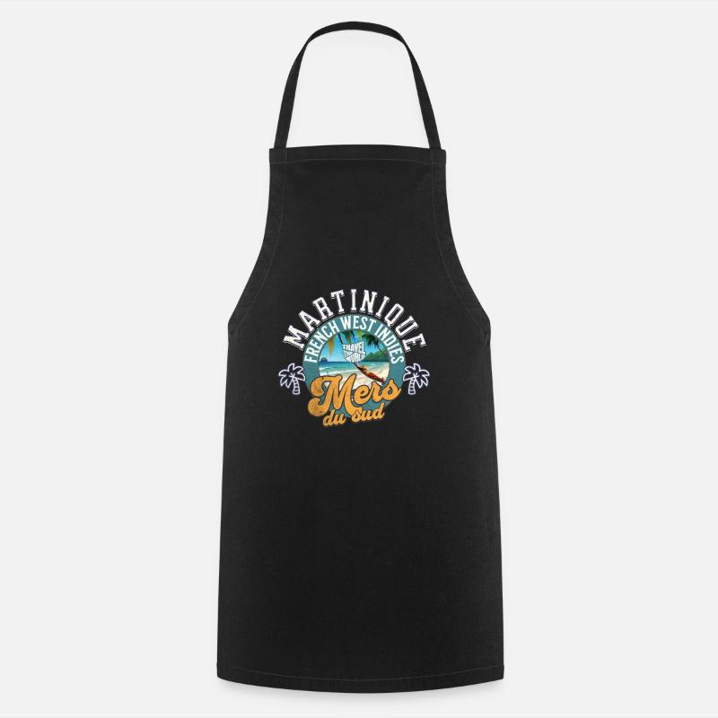 Mers du sud Martinique 1 - Tablier de cuisine - noir