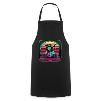 Passport Ready 11 - Cooking Apron - black - Front - AI Model Male 185 dark (185cm)