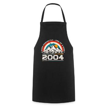 20th Birthday Original September 2004 Volume 04 - Cooking Apron - black - Front - AI Model Male 185 dark (185cm)