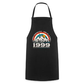 25th Birthday Original December 1999 Volume 99 - Cooking Apron - black - Front - AI Model Male 185 dark (185cm)