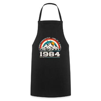 40e anniversaire Légende Décembre 1984 Volume 84 - Tablier de cuisine - noir - Devant - AI Model Male 185 dark (185cm)