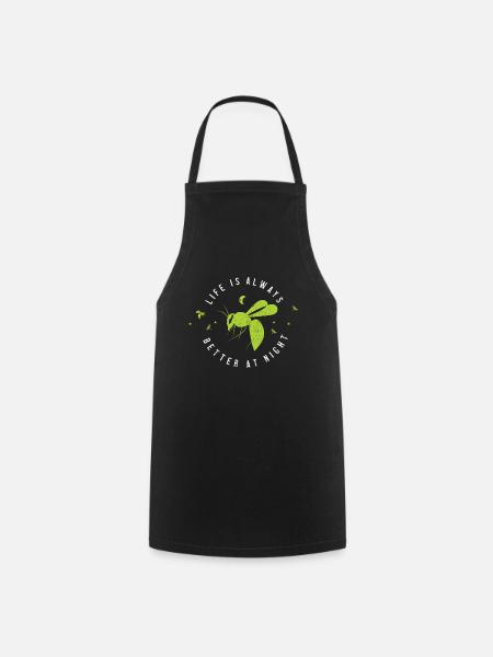La vie est toujours meilleure la nuit - Tablier de cuisine - noir