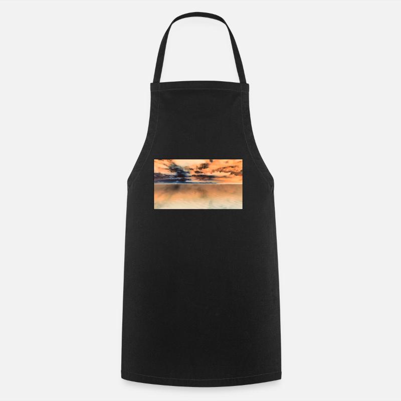 Wasser Himmel Wolken - Kochschürze - Schwarz