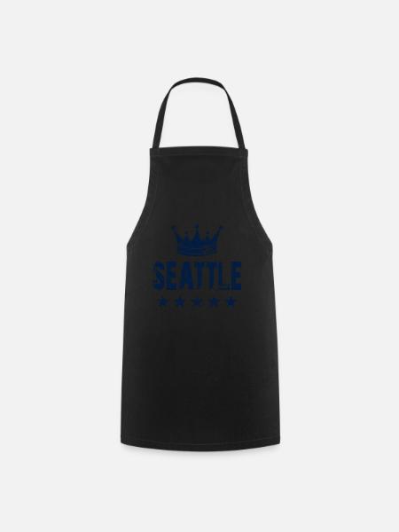 Seattle Krone Sterne - Kochschürze - Schwarz
