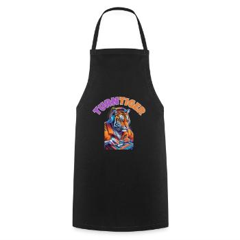 TURNTIGER - Tablier de cuisine - noir - Devant - AI Model Male 185 dark (185cm)