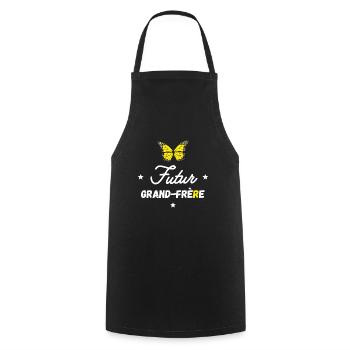 Futur Grand père - Tablier de cuisine - noir - Devant - AI Model Male 185 dark (185cm)