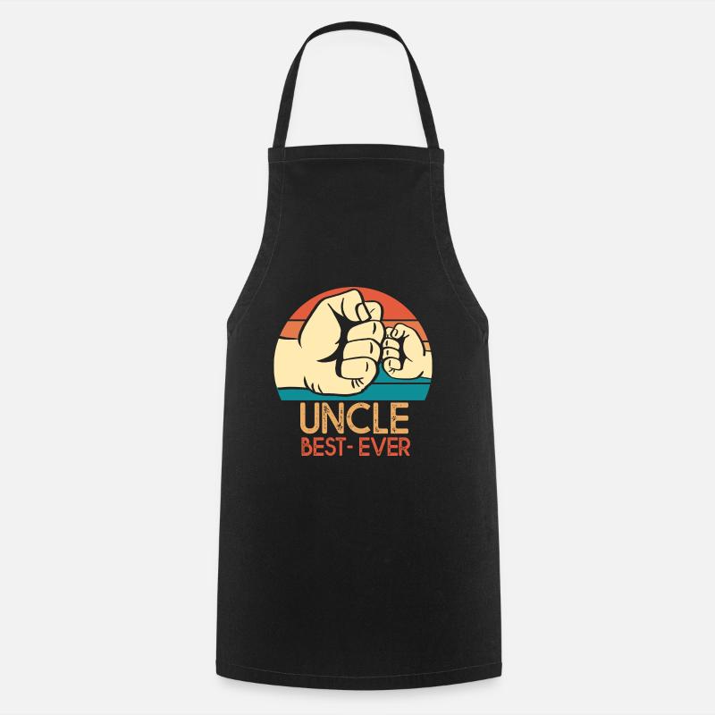 Gift uncle uncle best ever uncle uncle - Cooking Apron - black