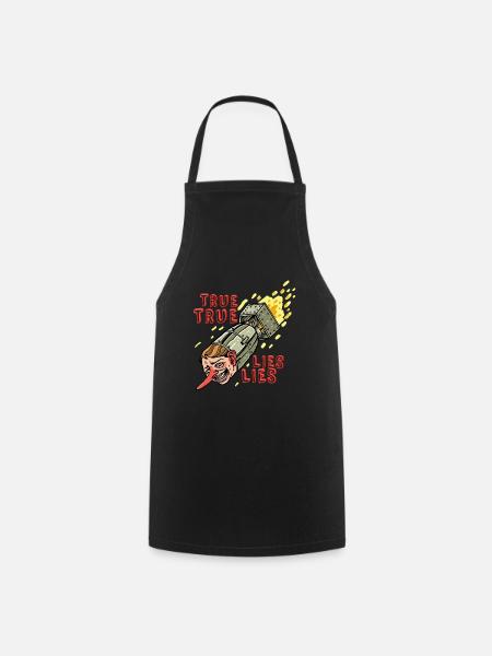 MENSONGES VRAIS - Tablier de cuisine - noir