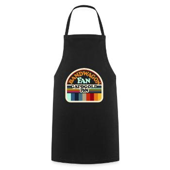 Bandwagon Fan 18 - Kochschürze - Schwarz - Vorne - AI Model Male 185 dark (185cm)