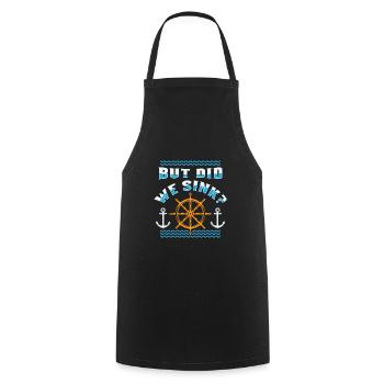 Funny cruise boat ship shirt gift - Cooking Apron - black - Front - AI Model Male 185 dark (185cm)