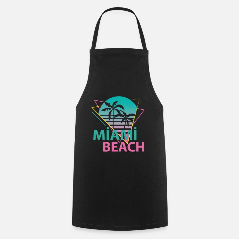 Miami Beach - Tablier de cuisine - noir