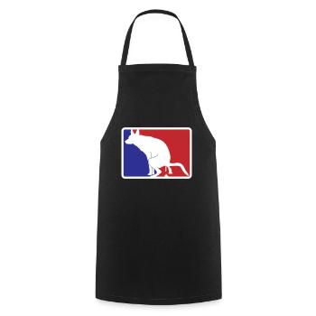 Celui avec le chien va logo | Les couleurs peuvent être changées - Tablier de cuisine - noir - Devant - AI Model Male 185 dark (185cm)