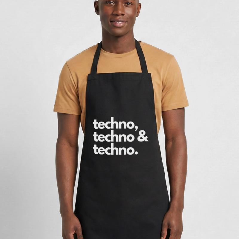 Techno, techno et techno Tablier de cuisine