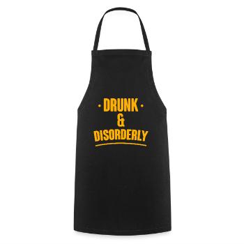 Drunk And Disorderly 2 - Kochschürze - Schwarz - Vorne - AI Model Male 185 dark (185cm)