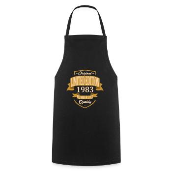 Limited Edition 1983 - Tablier de cuisine - noir - Devant - AI Model Male 185 dark (185cm)