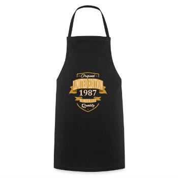 Limited Edition 1987 - Tablier de cuisine - noir - Devant - AI Model Male 185 dark (185cm)