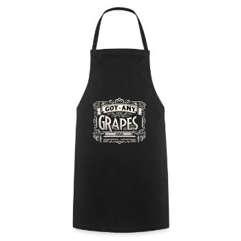 Got Any Grapes 8 - Cooking Apron - black - Front - AI Model Male 185 dark (185cm)