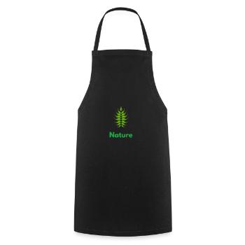 Nature nature lover - Cooking Apron - black - Front - AI Model Male 185 dark (185cm)