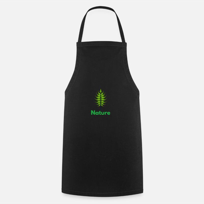 Nature nature lover - Cooking Apron - black