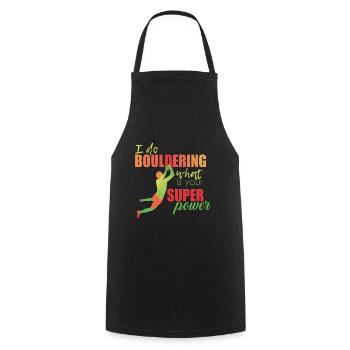 Bouldering - Cooking Apron - black - Front - AI Model Male 185 dark (185cm)
