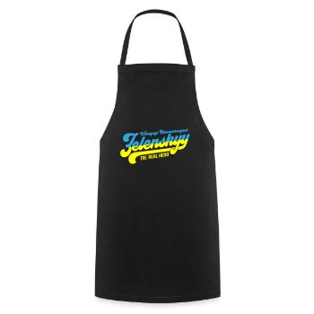 Zelenskyy | The real ukraine hero - Cooking Apron - black - Front - AI Model Male 185 dark (185cm)