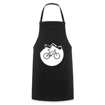 Kreis - Berg - Radfahren - (4) - Kochschürze - Schwarz - Vorne - AI Model Male 185 dark (185cm)