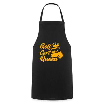 Golf Cart Queen 4 - Cooking Apron - black - Front - AI Model Male 185 dark (185cm)