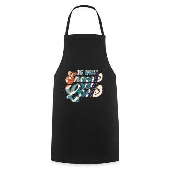 If You Snooze You Lose - Cooking Apron - black - Front - AI Model Male 185 dark (185cm)