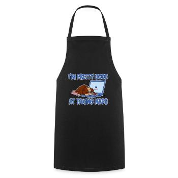 I'm Pretty Good At Taking Naps 2 - Cooking Apron - black - Front - AI Model Male 185 dark (185cm)