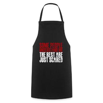 Les gens me comprennent Les autres ont juste peur - Tablier de cuisine - noir - Devant - AI Model Male 185 dark (185cm)