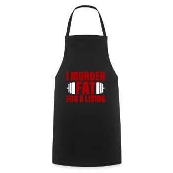 I Murder Fat For A Living 2 - Tablier de cuisine - noir - Devant - AI Model Male 185 dark (185cm)