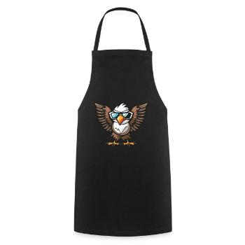 Adler Cool Tier - Kochschürze - Schwarz - Vorne - AI Model Male 185 dark (185cm)