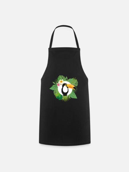 Jungle Toucan - Kochschürze - Schwarz