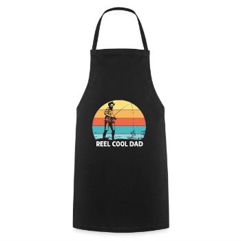 Role-father 1 - - Cooking Apron - black - Front - AI Model Male 185 dark (185cm)