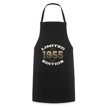 70e anniversaire Original octobre 1955 Volume 55 - Tablier de cuisine - noir - Devant - AI Model Male 185 dark (185cm)