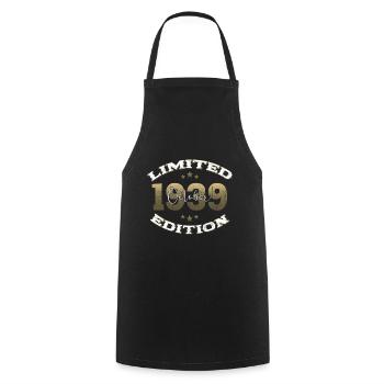 85th Birthday Original October 1939 Volume 39 - Cooking Apron - black - Front - AI Model Male 185 dark (185cm)