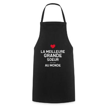 Grande Soeur - Tablier de cuisine - noir - Devant - AI Model Male 185 dark (185cm)