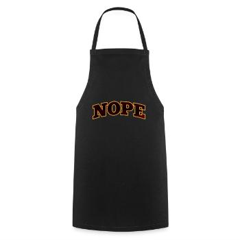 NOPE Nope nope - Cooking Apron - black - Front - AI Model Male 185 dark (185cm)