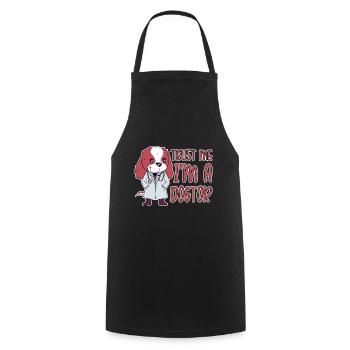 Croyez-moi, je suis un Dogtor 2 - Tablier de cuisine - noir - Devant - AI Model Male 185 dark (185cm)