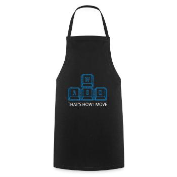 WASD Gaming Gaming Video Game, PC, Computer - Cooking Apron - black - Front - AI Model Male 185 dark (185cm)