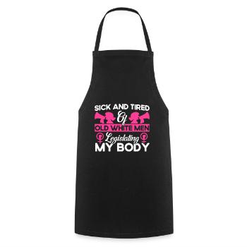 Gender equality Gender equality - Cooking Apron - black - Front - AI Model Male 185 dark (185cm)
