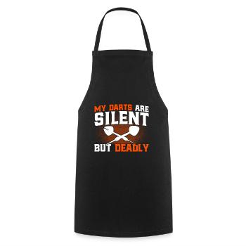 Darts Dartboard Dart Throw Gift - Cooking Apron - black - Front - AI Model Male 185 dark (185cm)